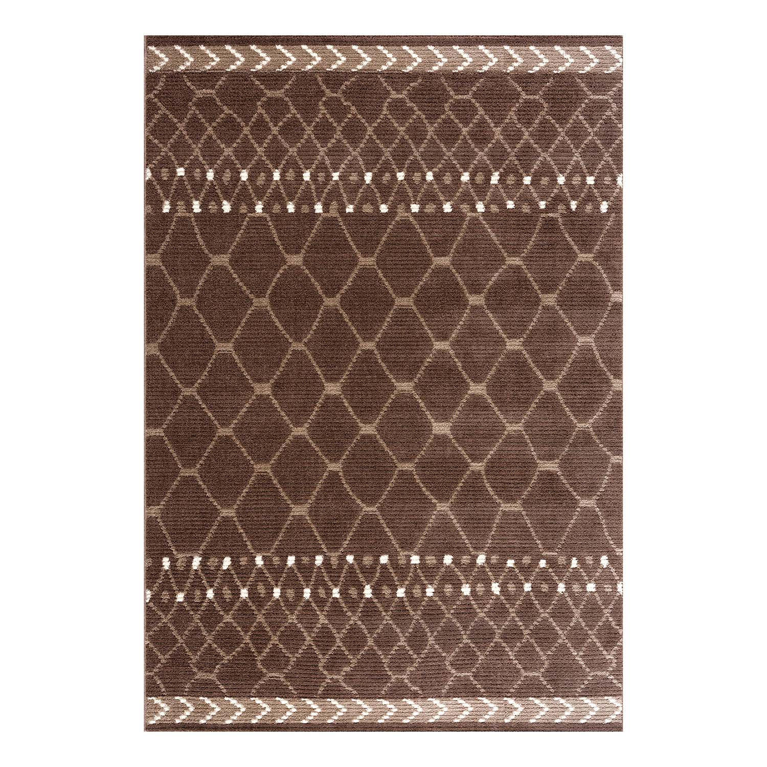 KURZFLOR-TEPPICH April 2312 Braun 140x200 cm - Braun, Textil (140/200cm) - carpet city