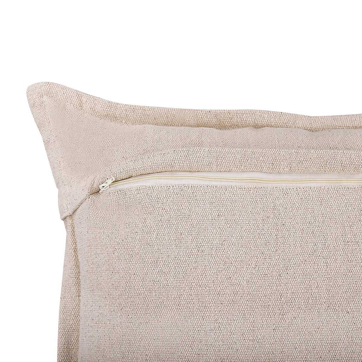 OKRASNA BLAZINA komplet 2 bež 45/45 cm Hentepe - bež, tekstil/naravni materiali (45/45cm) - Beliani