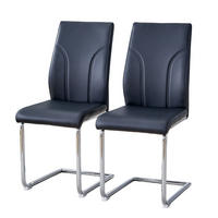 SCHWINGSTUHL DE-36747 2er-Set mit PU-Bezug und Metallgestell Schwarz - Schwarz, Metall (40/95/40.6cm) - ComfortXL