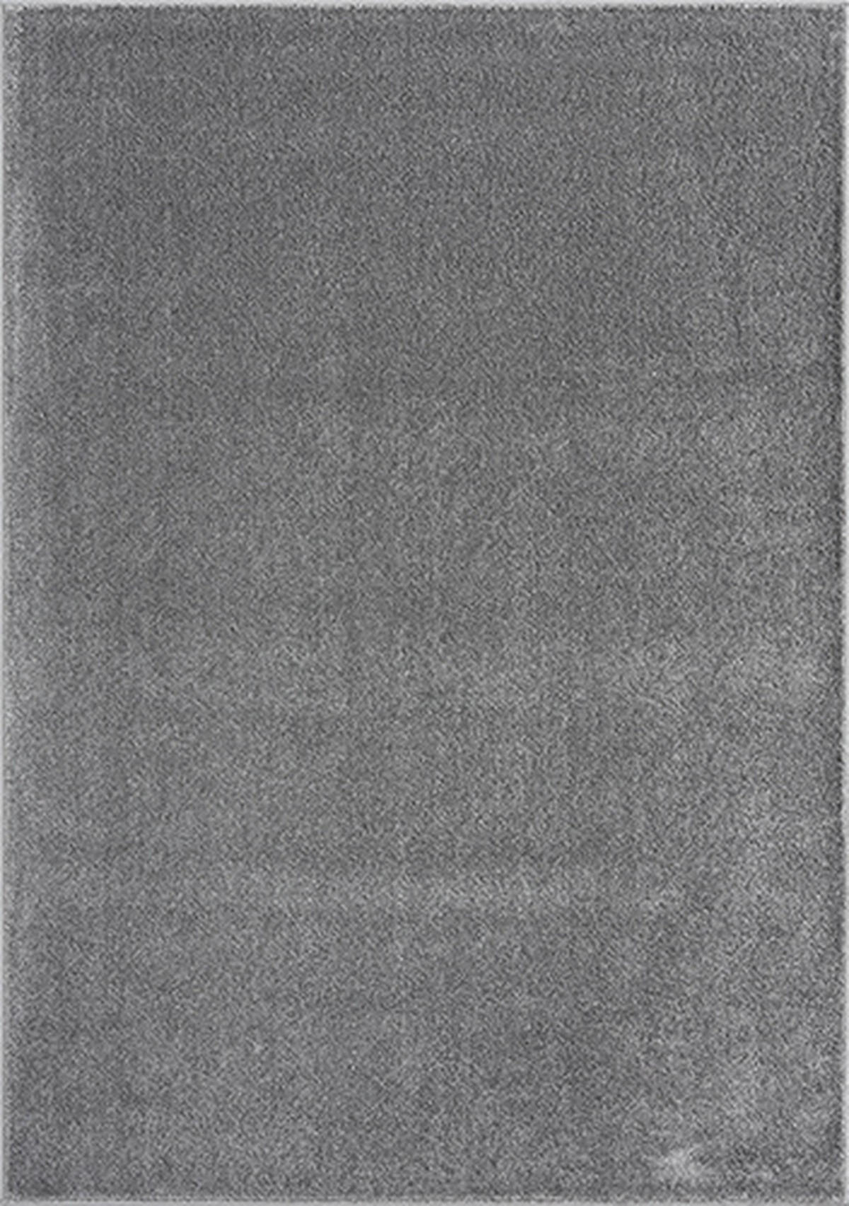 TEPPICH Hochflor BORMIDA Uni Polypropylen Anthrazit Ø 120 cm Rund - Anthrazit, Textil (120/120cm) - KADIMA DESIGN
