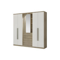 KLEIDERSCHRANK - 240 cm x 53.8 cm - Holz, Platte - Naturfarben Hell ISAK - Naturfarben, Holz (240/231/53.8cm) - Vente-Unique