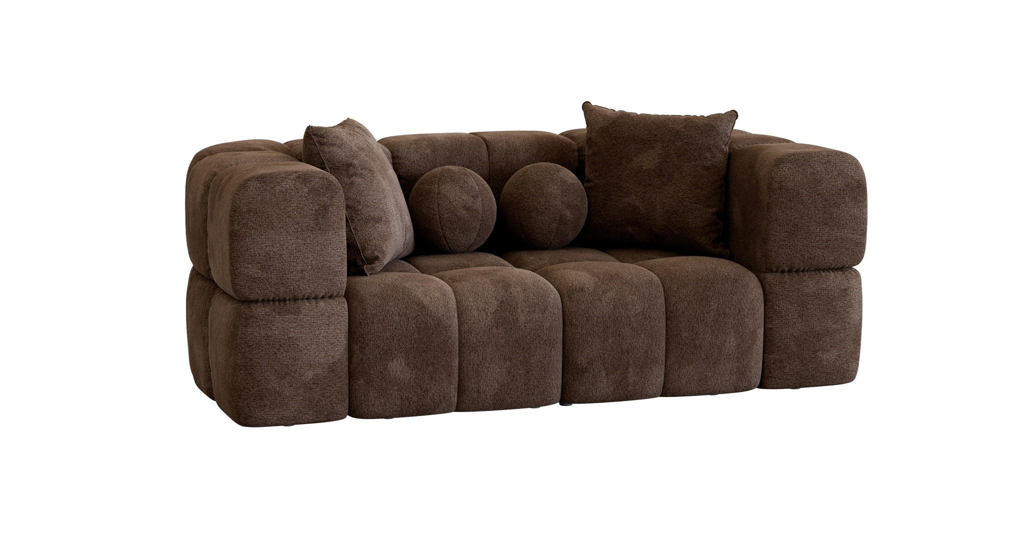 Fun Möbel Sofa Dunkelbraun 200x77x103 cm