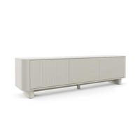 TV-SCHRANK Hängende RTV Kommode 200 cm Misterio mit Lamellen Cashmire - Beige/Creme, Holzwerkstoff (200/42/40cm) - Jerpax