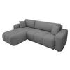 ECKSOFA Furyn - Greige/Schwarz, Holz/Kunststoff (244/145cm) - MIRJAN24