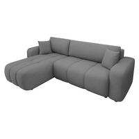 ECKSOFA Furyn - Greige/Schwarz, Holz/Kunststoff (244/145cm) - MIRJAN24