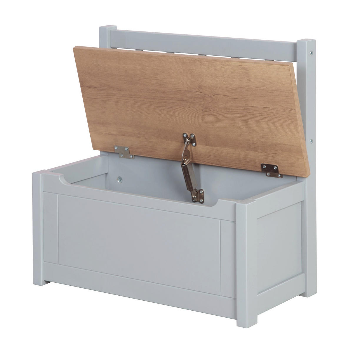 KINDERTRUHENBANK Woody natur / taupe - Taupe, Holzwerkstoff (56/53/28cm) - Roba
