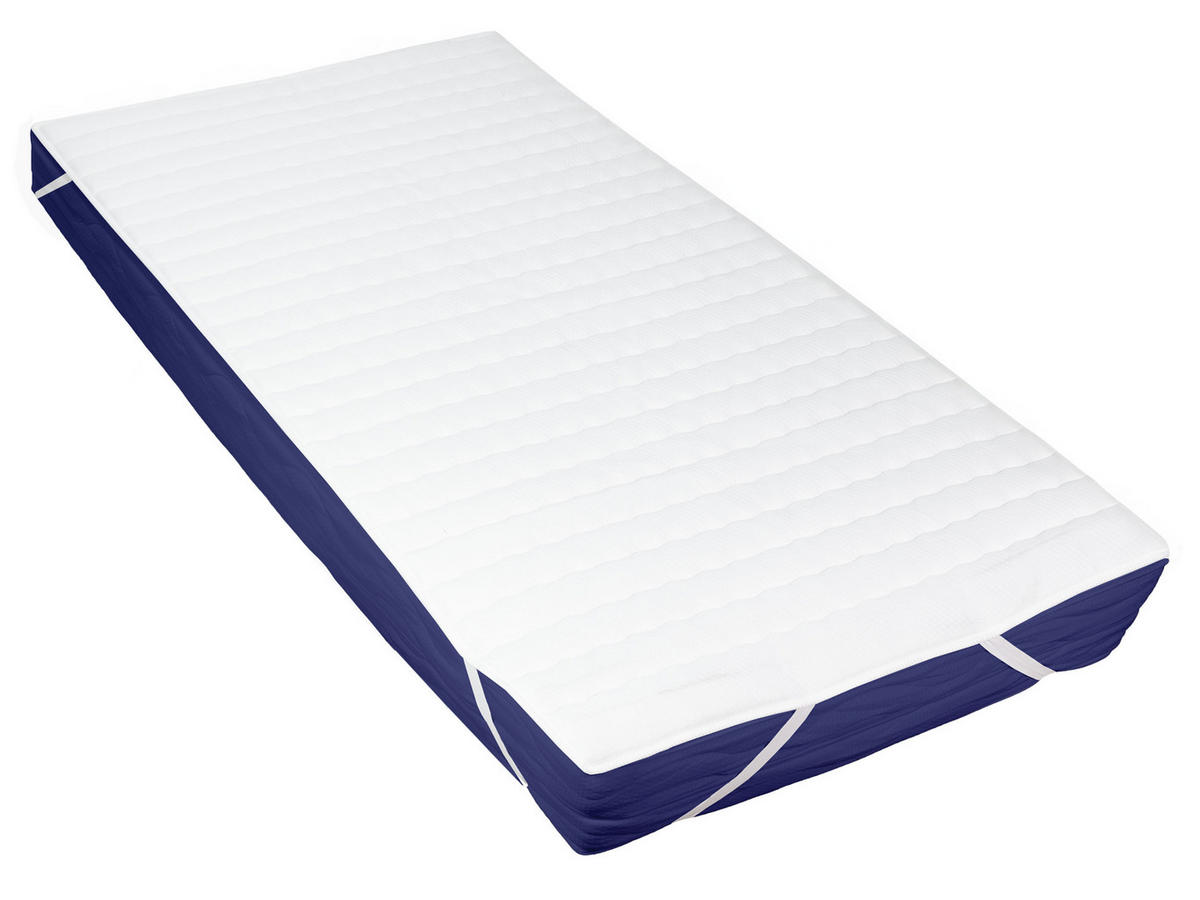 MATRATZENAUFLAGE, 90x200 cm, 100% Polyester, Weiß - Weiß, Textil (90/200cm) - Zollner