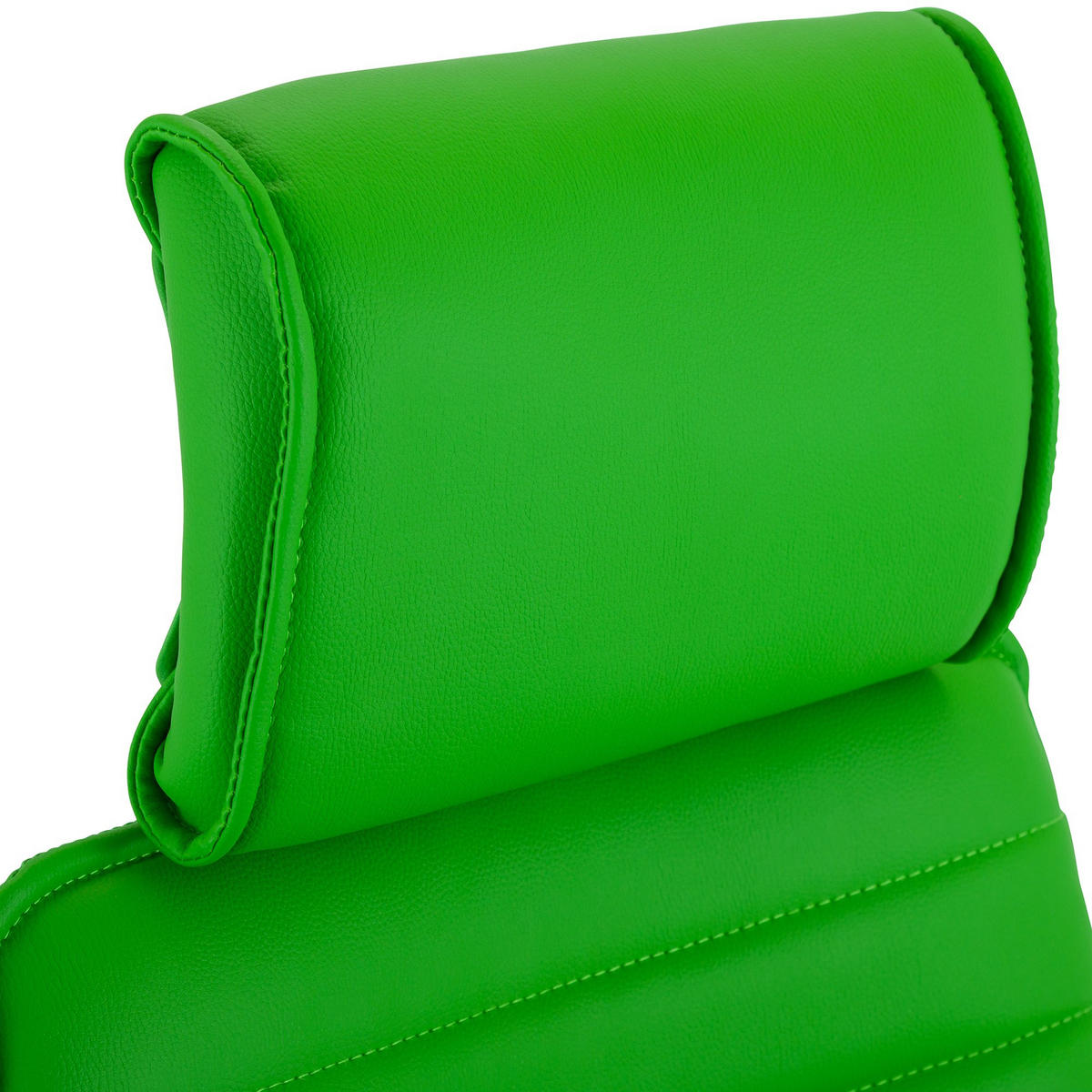 CHEFSESSEL Lederlook Grün - Chromfarben/Grün, Textil/Metall (60/117/67cm) - CLP