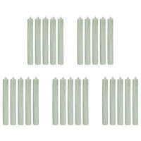 STABKERZE (25er Set) Rainbow - Salbeigrün, Paraffin (2.2/18/2.2cm) - BUTLERS
