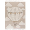 KINDERTEPPICH Beige Ballon - Mittelflor Rechteckig Weich 140 x 200 cm - Beige, Textil (140/200cm) - Mazovia