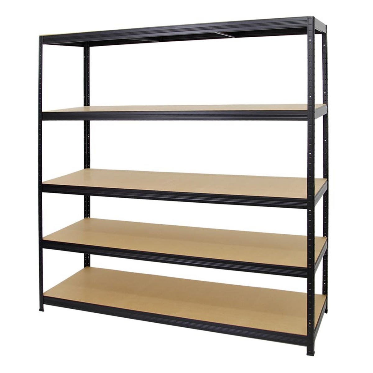 SCHWERLASTREGAL Giant Elephant 2er-Set mit 2x 180x180x60 cm Fachlast 200 kg Schwarz - Schwarz, Metall (360/180/60cm) - PROREGAL