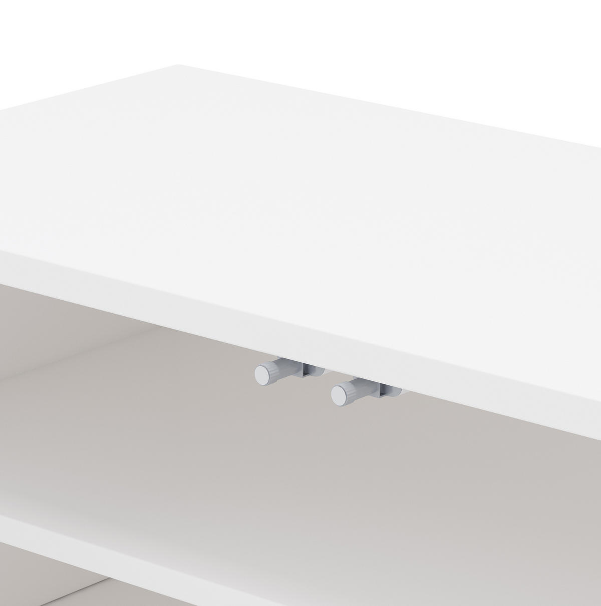 TV-LOWBOARD 180/40/52 cm weiß aus MDF und Spanplatte mit Kabelmanagement - Weiß, Holzwerkstoff (40/52/180cm) - OKWISH