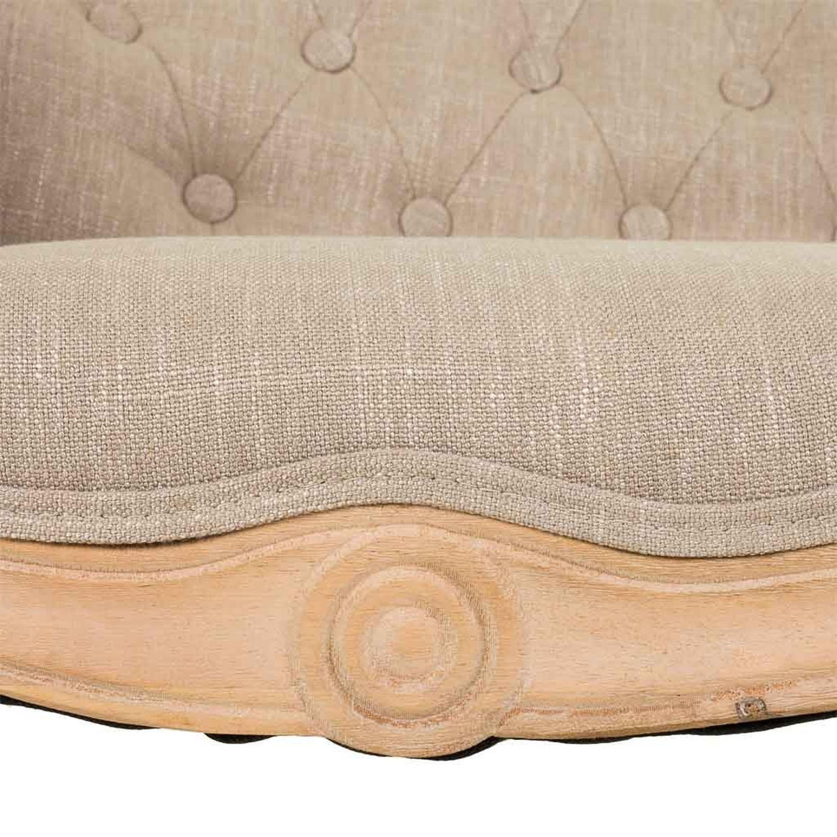SOFA aus Holz 107x61x70 cm - Beige, Holz (107/70/61cm) - Wanderlust