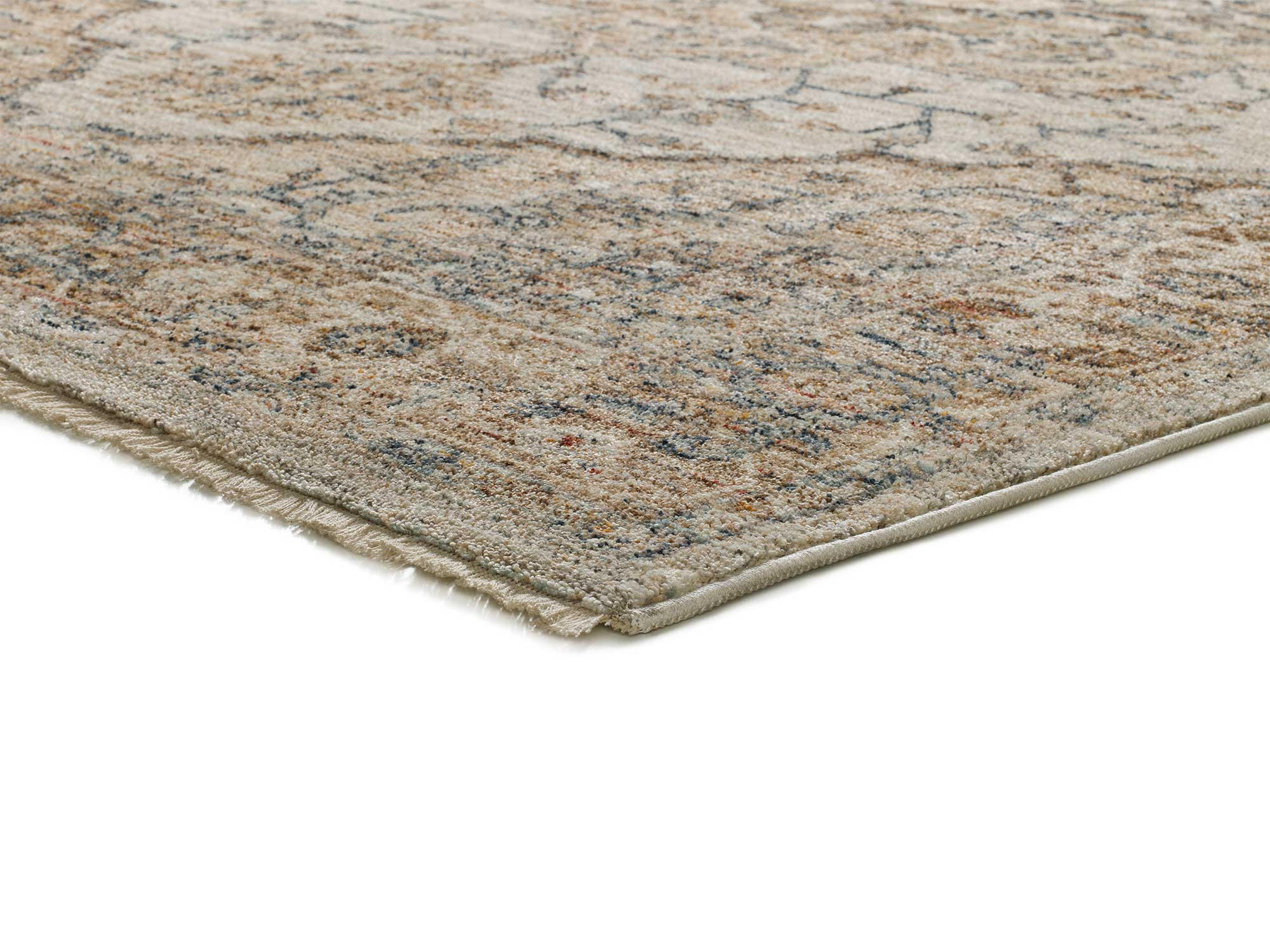 VINTAGE-TEPPICH Beige Samarkand 200/300 cm - Beige/Multicolor, Naturmaterialien/Textil (200/300cm) - Atticgo