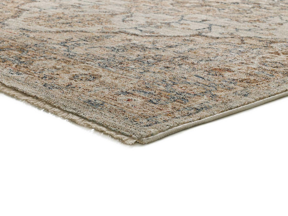 VINTAGE-TEPPICH Beige Samarkand 200/300 cm - Beige/Multicolor, Naturmaterialien/Textil (200/300cm) - Atticgo