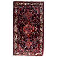 TEPPICH Assadabad Blau 171/97 cm Schurwolle - Blau, Textil (97/171cm) - Looma