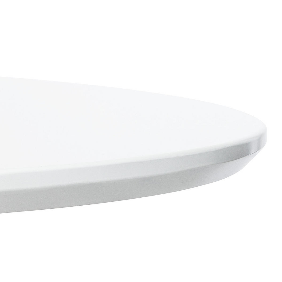 ESSTISCH oval - Eiche teilmassiv - Weiß, Holzwerkstoff (90/170/76cm) - home24