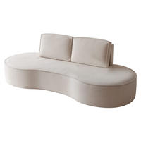 SOFA 3-sitzer Arlet In Stoff Riviera - Beige, Holzwerkstoff/Textil (234/88/101cm) - Fun Möbel