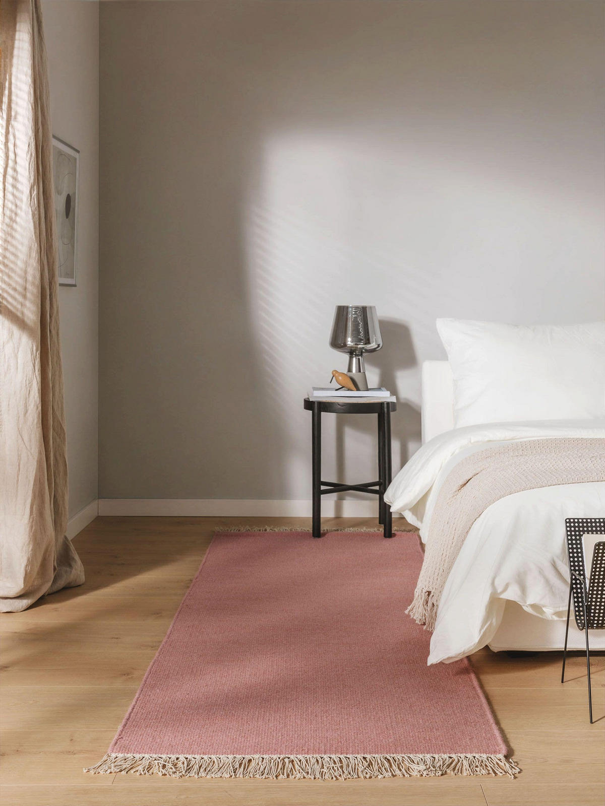 WOLLTEPPICH Liv Rosa 70x200 cm - Rosa, Textil (70/200cm) - benuta Pop