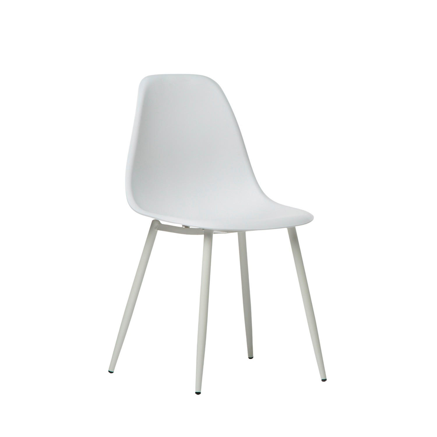 ESSZIMMERSTUHL Nina Weiß 45 cm x 80 cm - Weiß, Kunststoff (45/80/53cm)