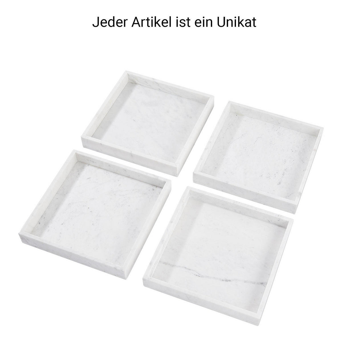 MARMORTABLETT Marble - Weiß, Stein (4.4cm) - Butlers