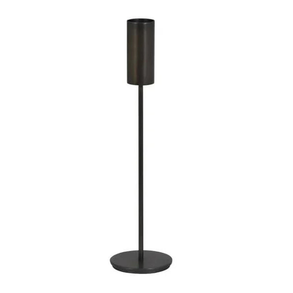 KERZENHALTER BAYA Ø10x40 cm, Metall, Schwarz - Schwarz, Metall (10/40/10cm) - Light & Living