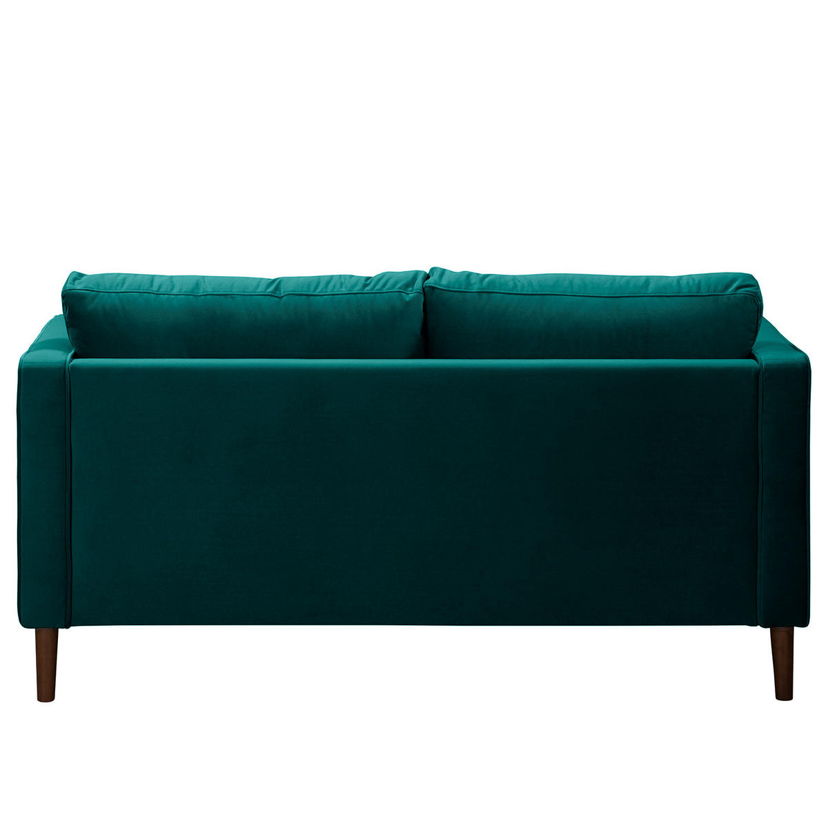 2-SITZER SOFA - Samt - Petrol, Textil (150/80/86cm) - home24