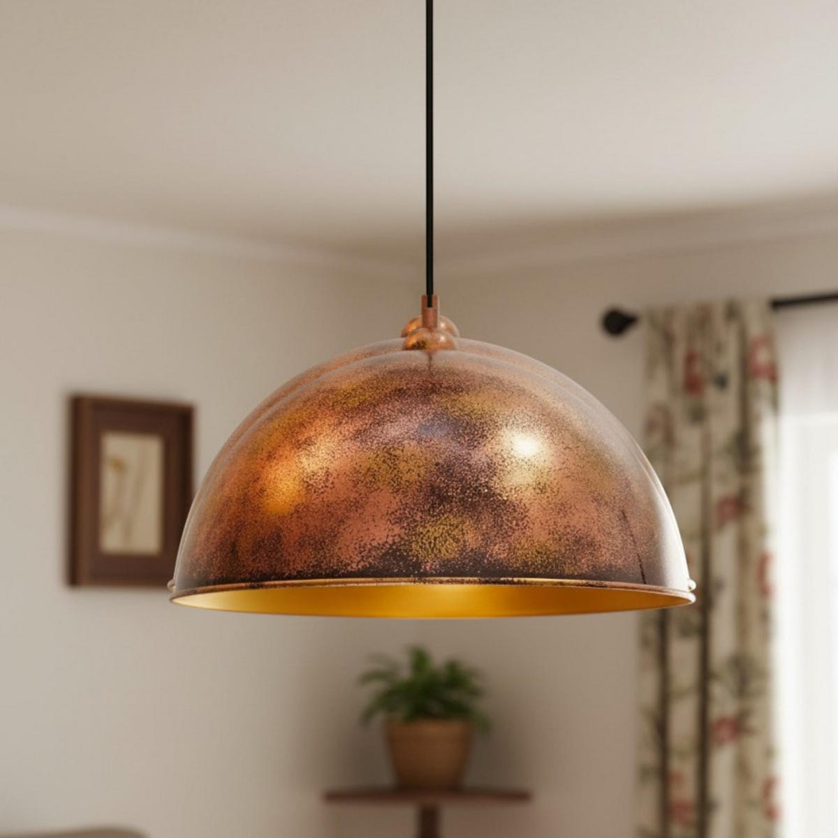PENDELLEUCHTE Lipeo 50/30 - Kupferfarben, Metall (30/50/23cm) - Bamyum