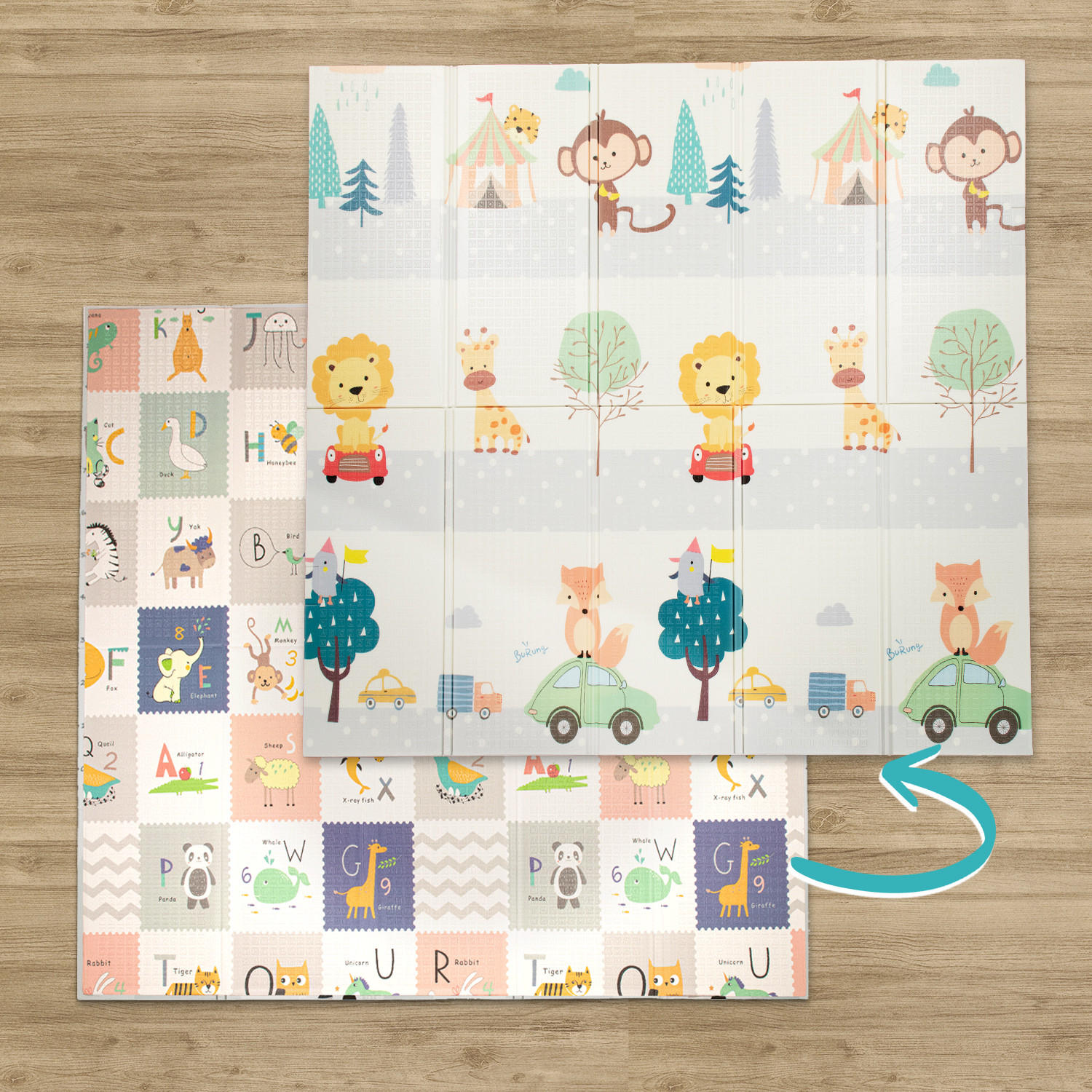 KINDERTEPPICH 180/200 cm Folding Mat 681 - Multicolor, Textil (180/200cm) - Paco Home