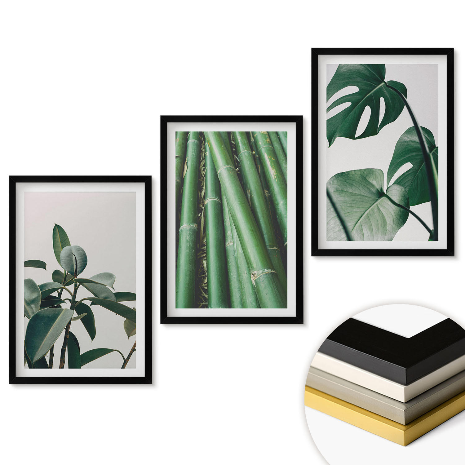 ArtPrintCave Wandbilder Schwarz 40x60 cm