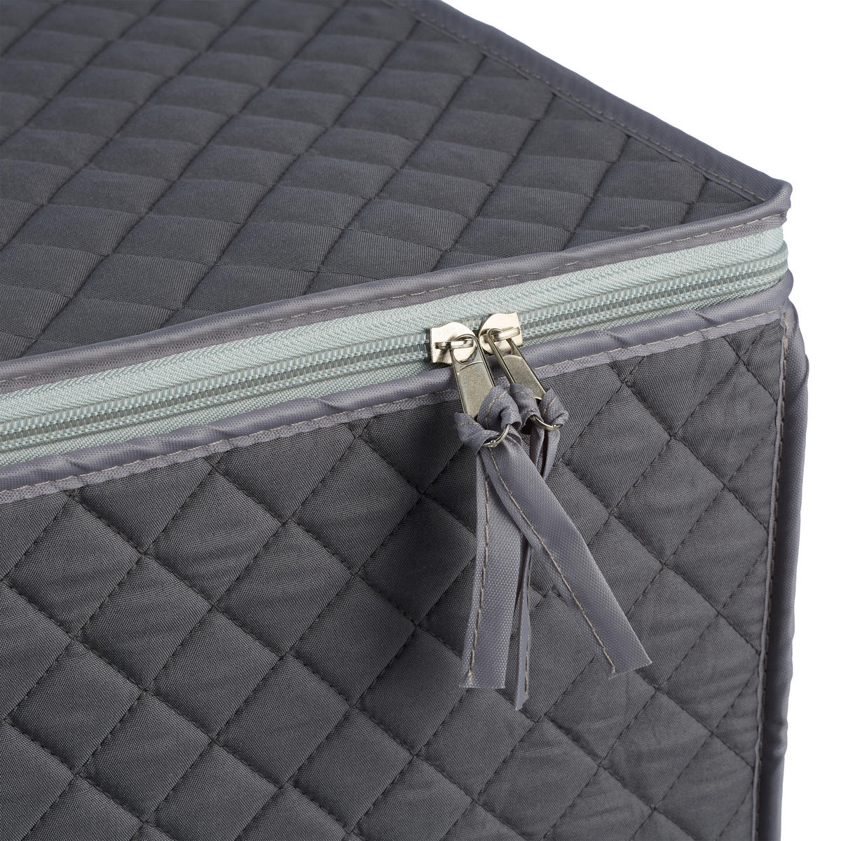 6-TLG.GESCHIRRAUFBEWAHRUNGSBOX-SET - Grau, Textil (41/25/33cm) - Relaxdays