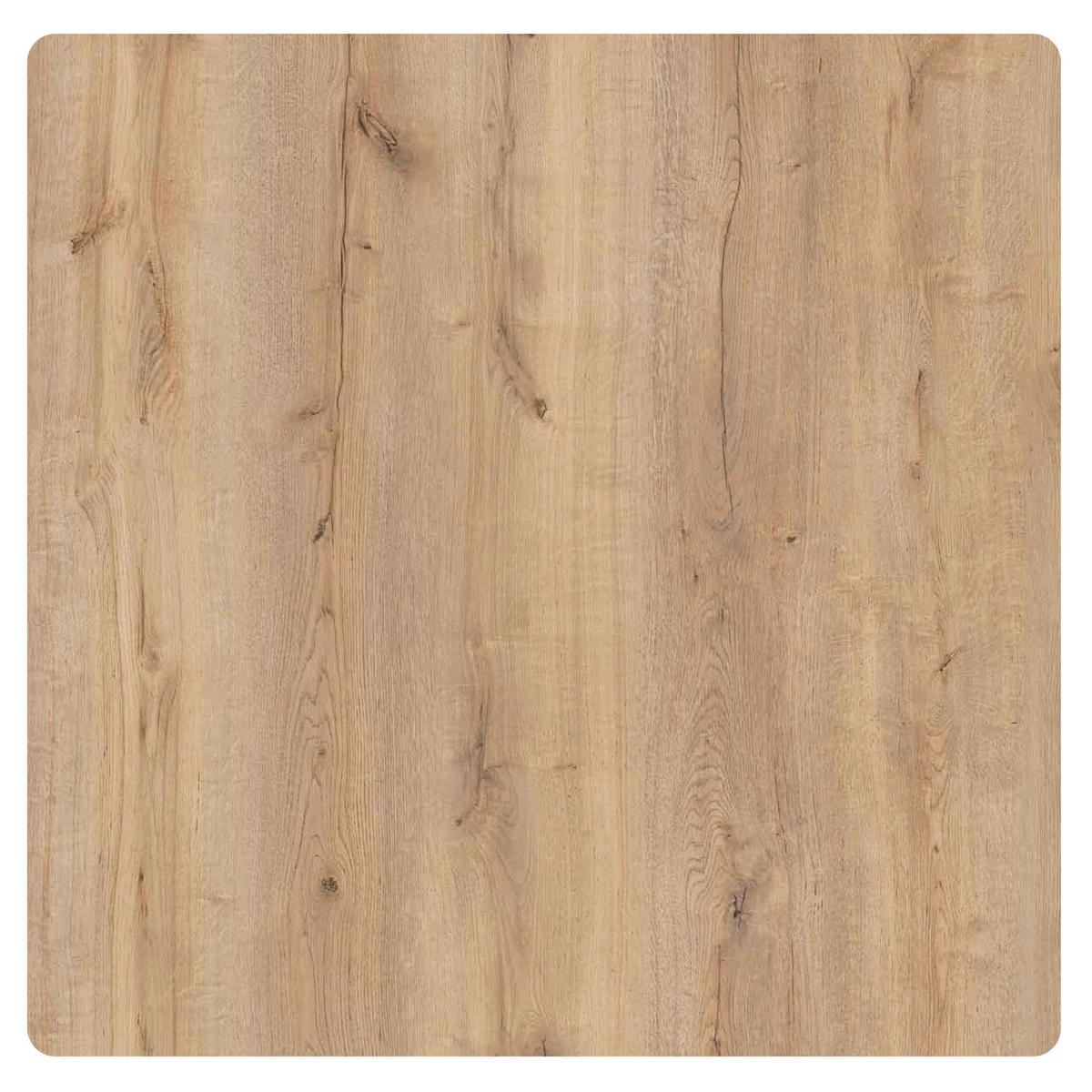 TERRASSENTISCH, Eiche natur - Braun, Holzwerkstoff (70/70/72cm) - Oviala