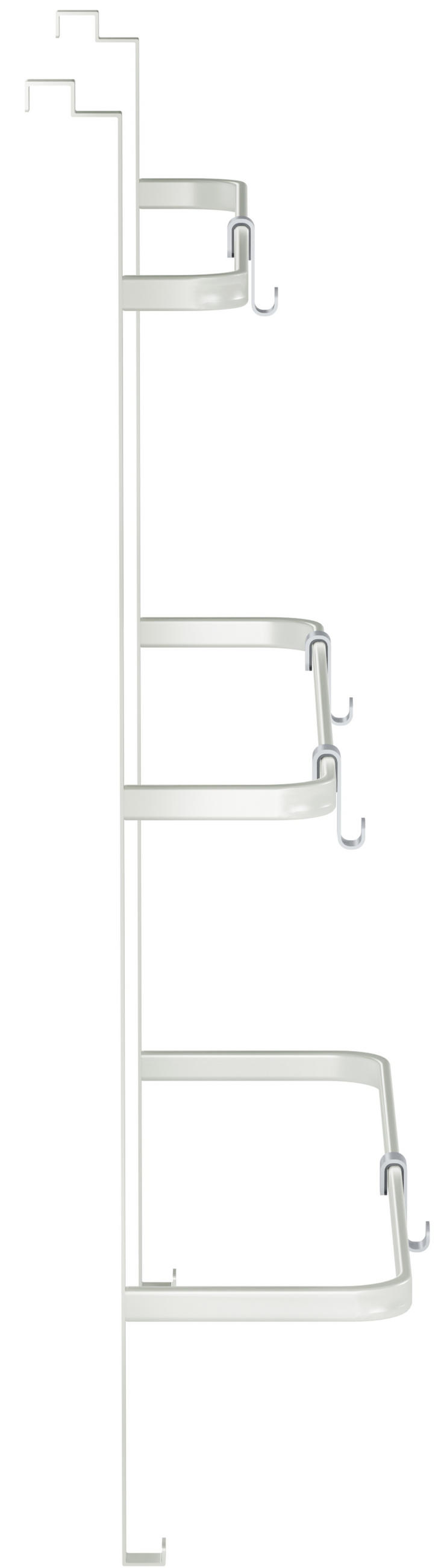 HANDTUCHHALTER eckig 66/20/87 cm Metall weiß - Weiß, Metall (66/87/20cm) - CLP