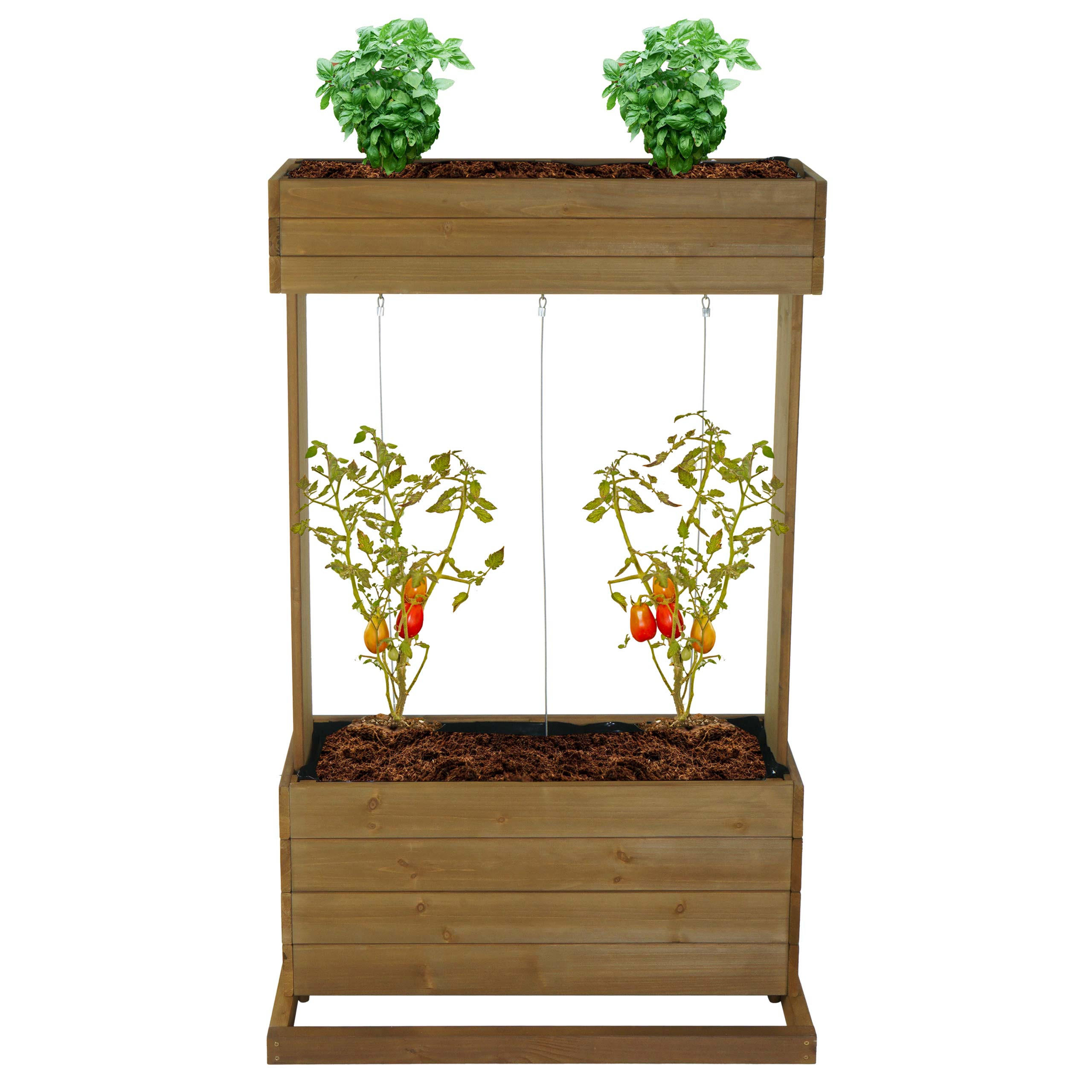 HOCHBEET 145x85x50cm Braun - Braun, Holz (85/145/50cm) - PROREGAL