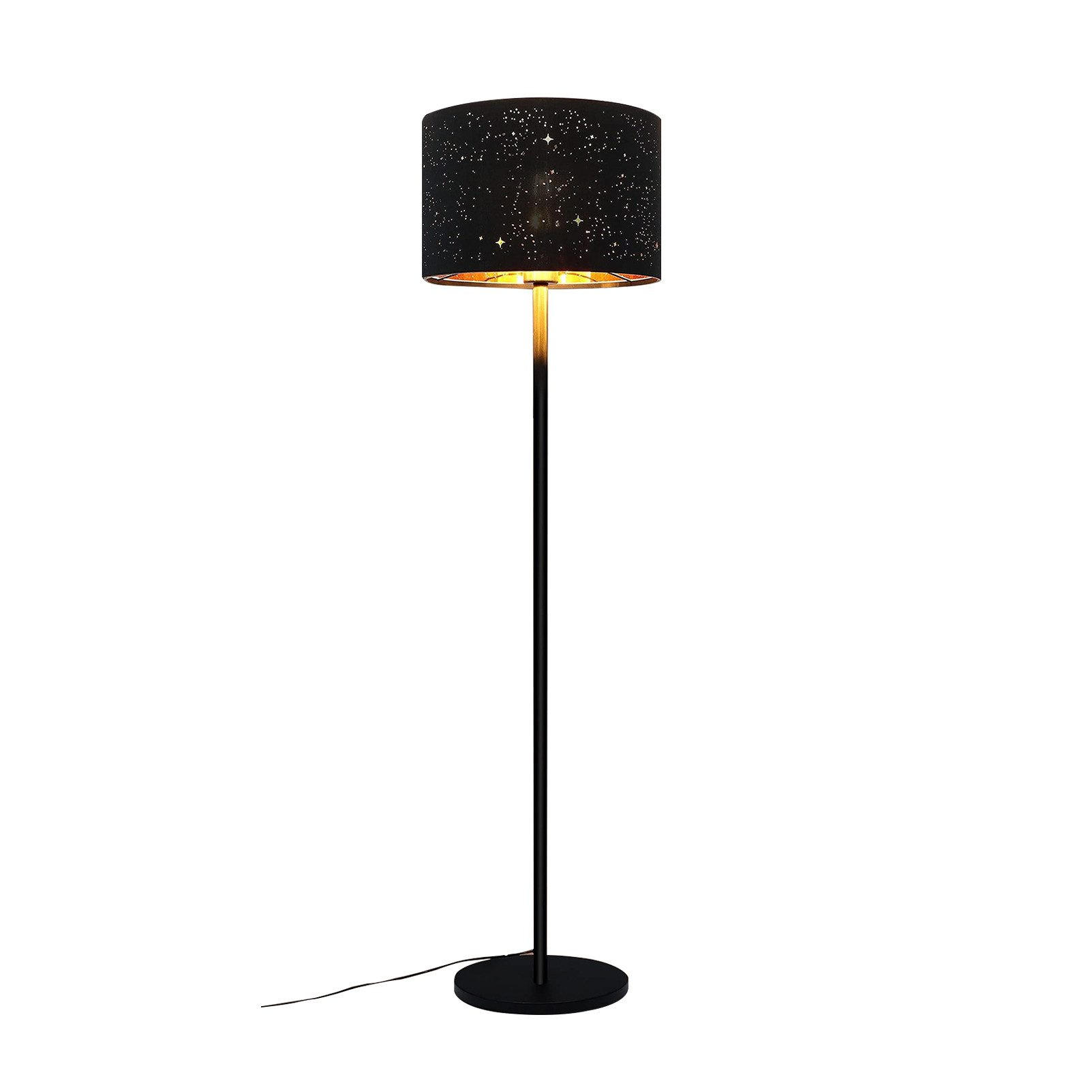 ZMH Stehlampe Schwarz 30x145x30 cm