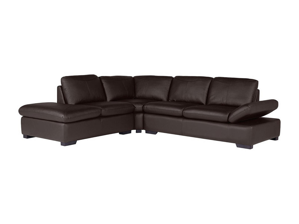 SOFA - 5 Personen - leder - schokoladenbraun Onyx - Braun, Leder (268/79/231cm) - Vente-Unique