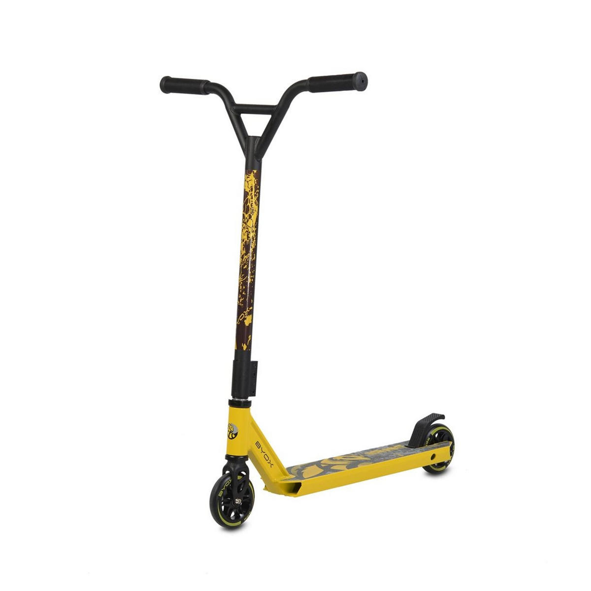 KINDERROLLER Hornet gelb ABEC-9 Lager, TPR-Griffe, max 100 kg, Bremse - Gelb, Metall (67/51/86cm)