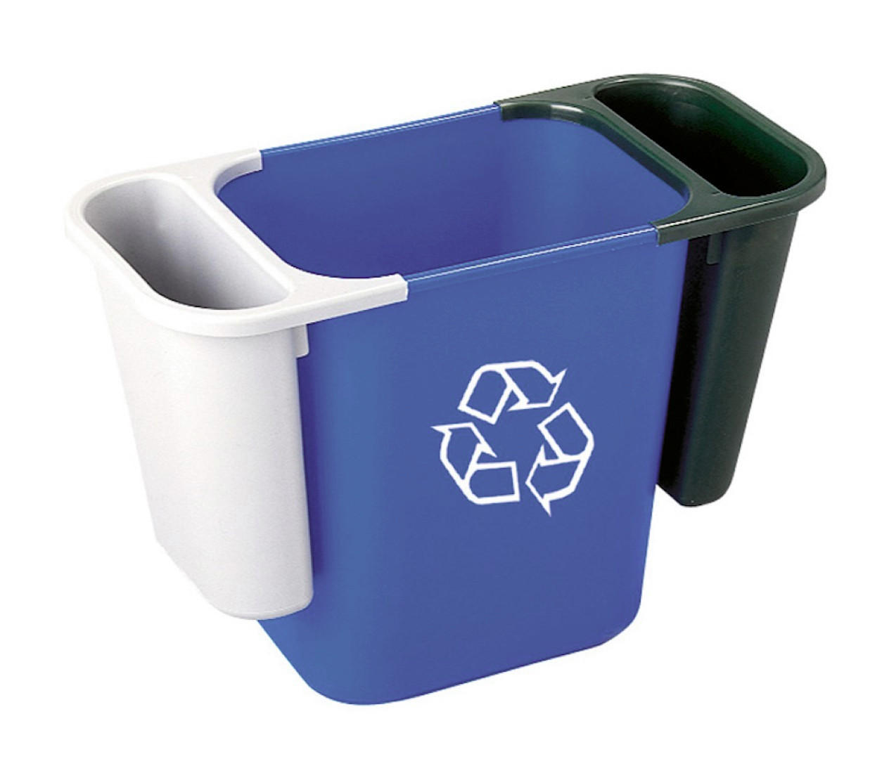 MÜLLEIMER Rechteckig Aus Polyethylen 26,6 Liter Blau - Blau, Metall (26/38.1/36.6cm) - PROREGAL