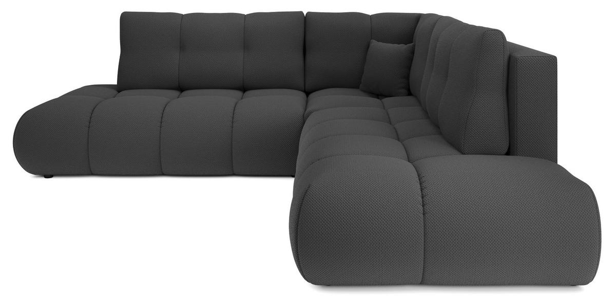 ECKSOFA Grafit SOHI Curio 97 Ausziehbar Mit Schlaffunktion - Graphitfarben, Textil (266.5/266.5cm) - Sepro Meble