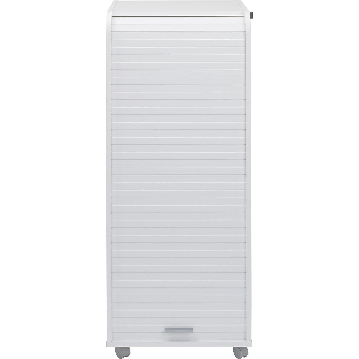 AKTENSCHRANK mit Rolladentür 47/47/117cm - Weiß, Holzwerkstoff (47/117/47cm) - Simmob