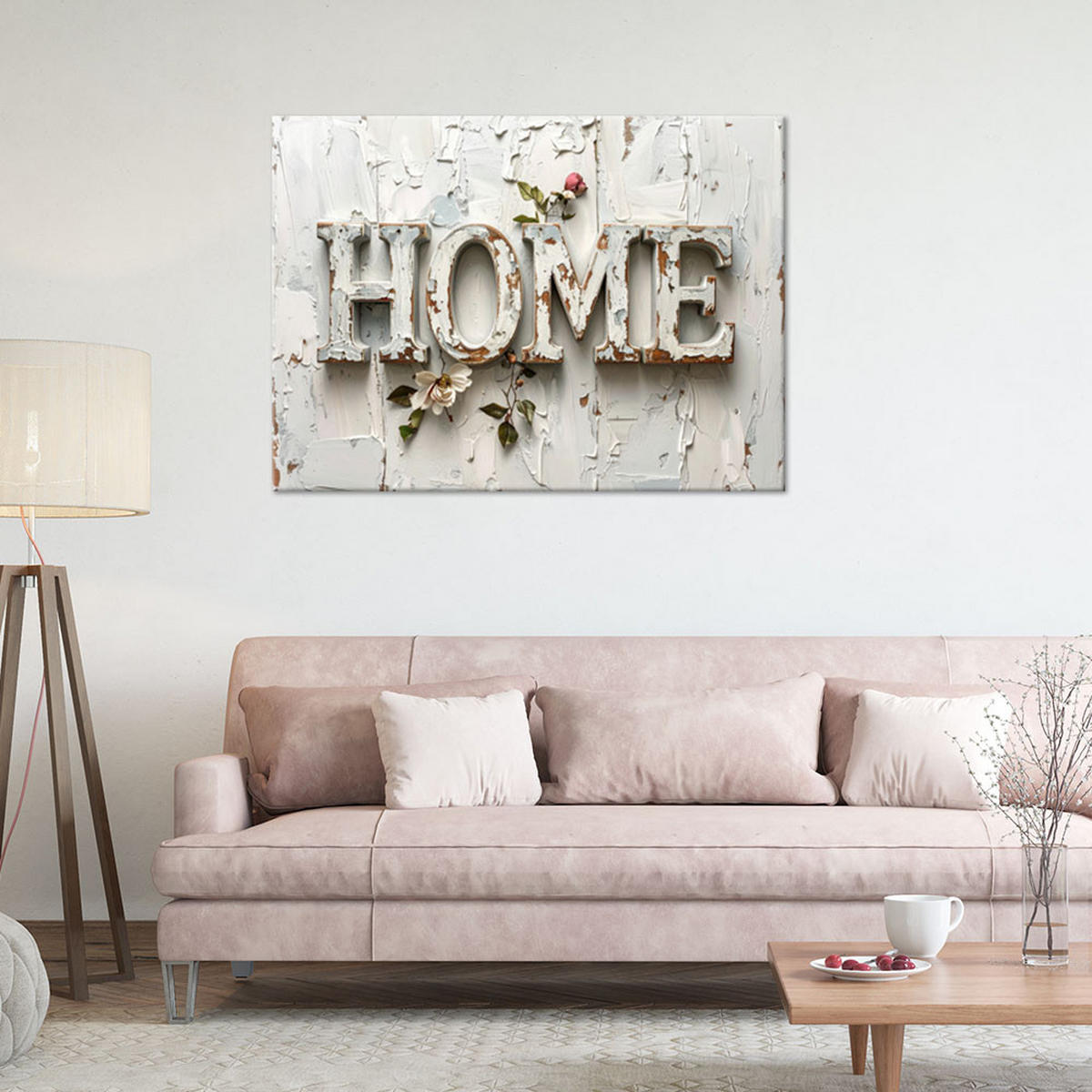 LEINWANDBILD Inschriften und Zitate 120x80cm - Beige, Textil (120/80cm) - Feeby