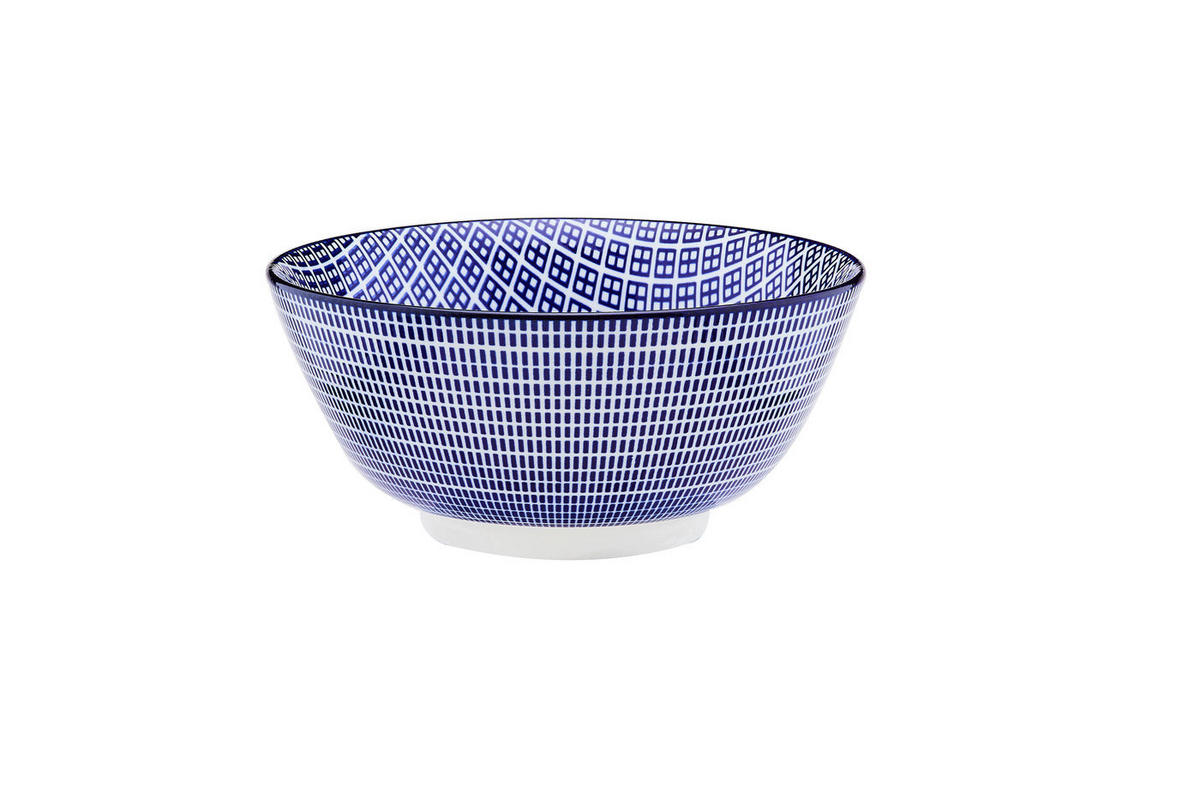 SCHALEN Pattern Ø15cm - 6er-Set - Dunkelblau - Blau, Keramik (15cm) - Björn