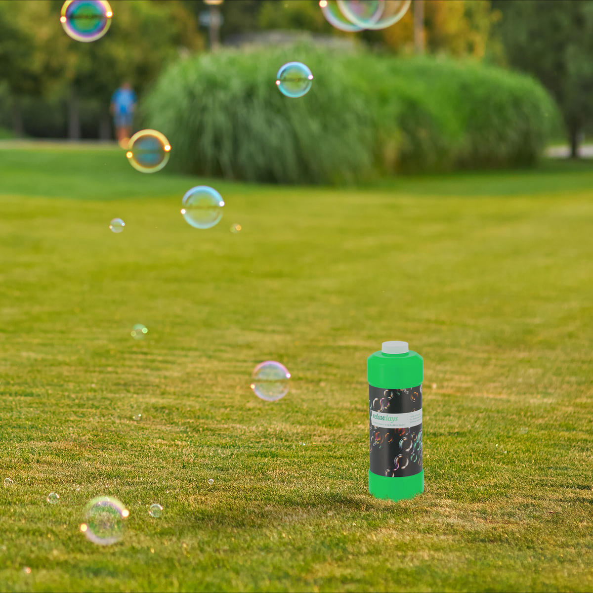 2XSEIFENBLASEN-NACHFÜLLFLASCHE - Multicolor, Kunststoff (8/23/8cm) - Relaxdays