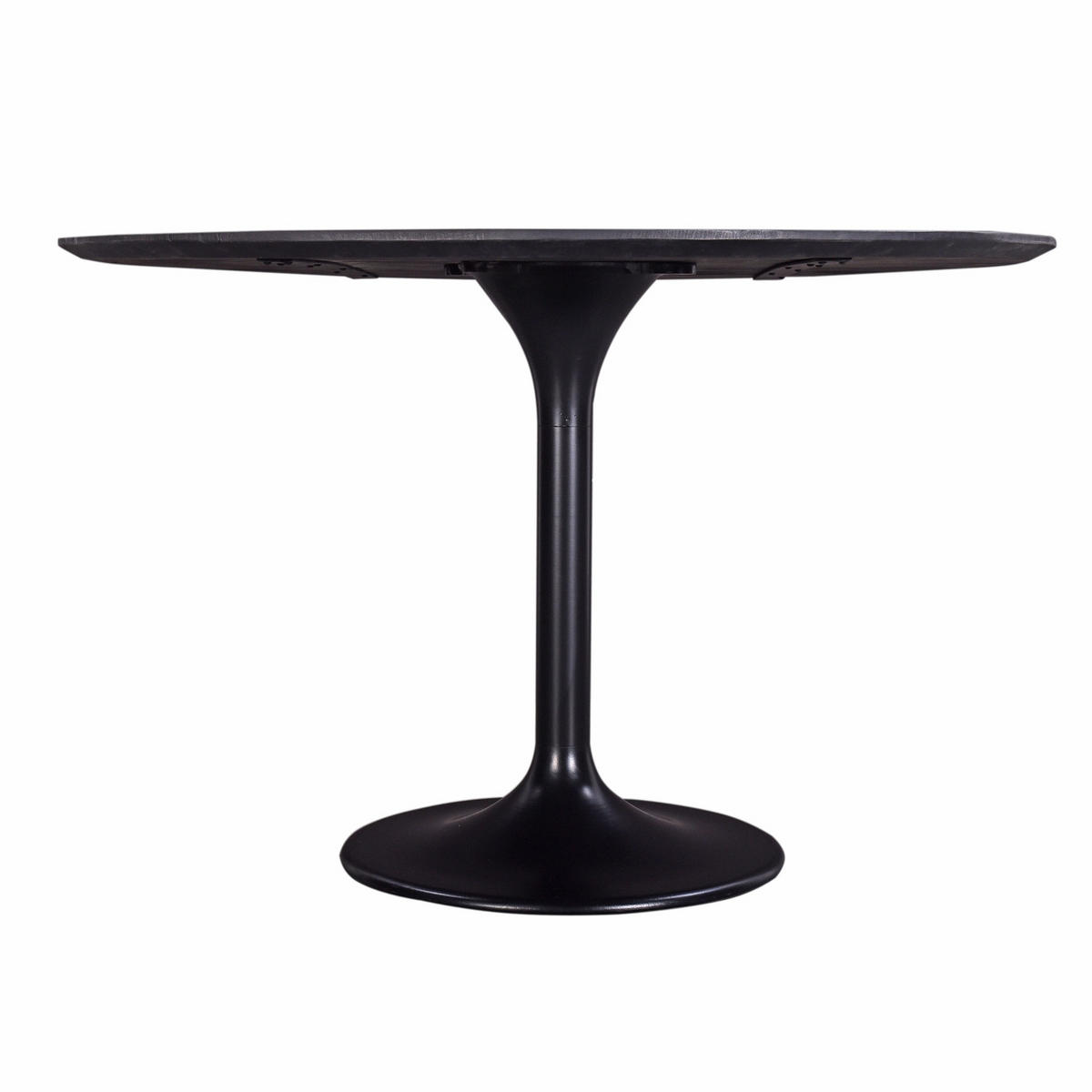 ESSTISCH rund aus Mangoholz 120cm, schwarz - Schwarz, Holz (120/120/76cm) - Giga Meubel