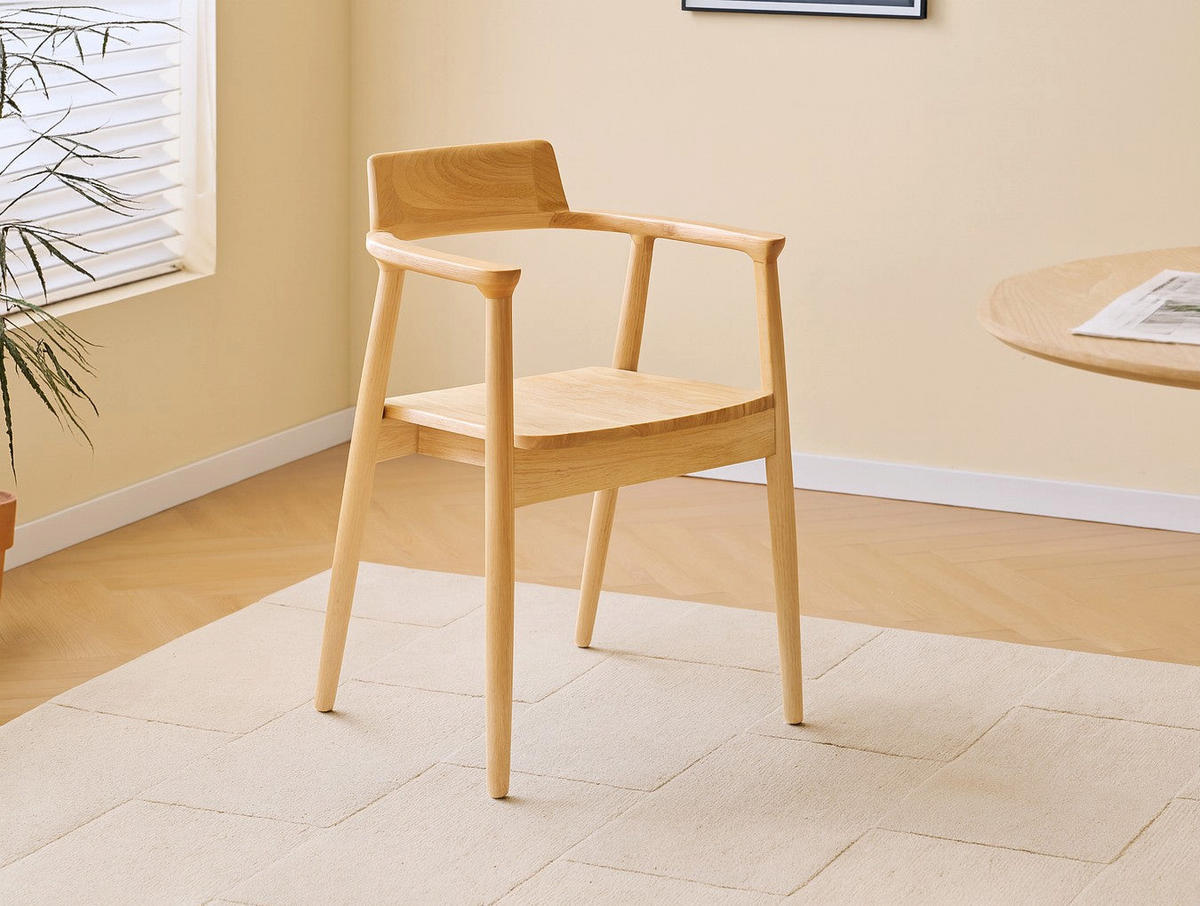 STUHL 2er-Set Holz Braun - Braun, Holz (58/75/57.5cm) - Nordlys