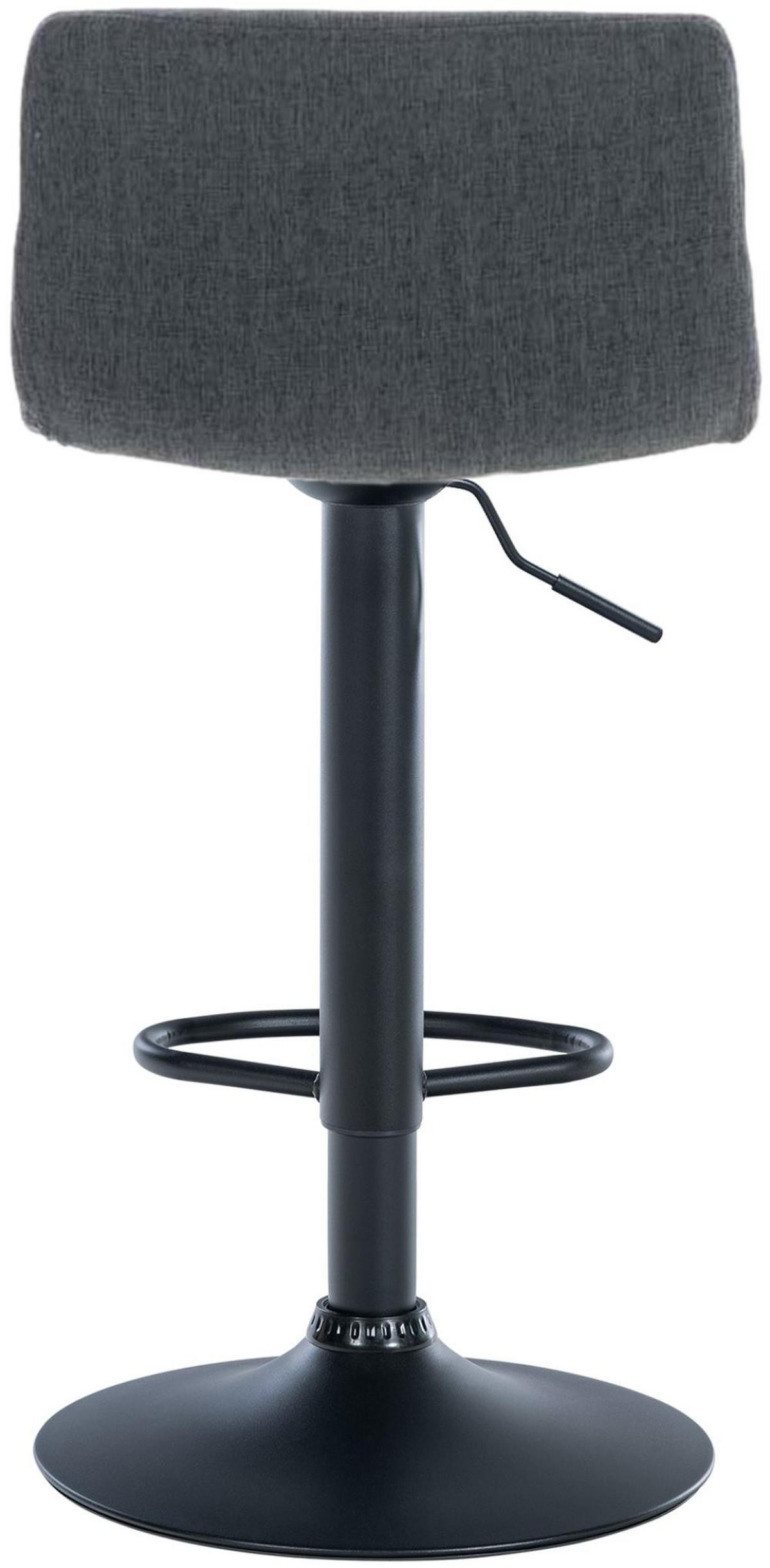 BARHOCKER Stoff dunkelgrau - Dunkelgrau/Schwarz, Textil/Metall (39/84/36cm) - CLP