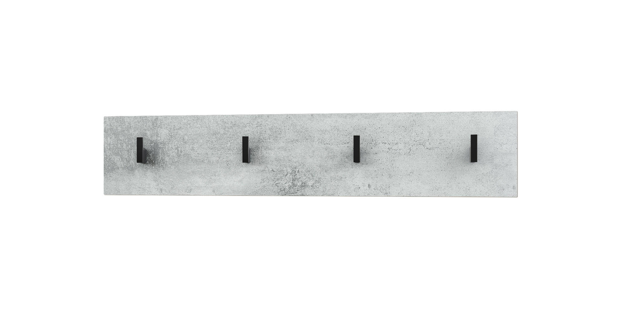 GARDEROBENPANEEL Linea Beton Oxid Optik - Hellgrau, Holzwerkstoff (72.5/14.5/3.5cm) - Vladon