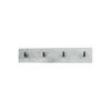 GARDEROBENPANEEL Linea Beton Oxid Optik - Hellgrau, Holzwerkstoff (72.5/14.5/3.5cm) - Vladon