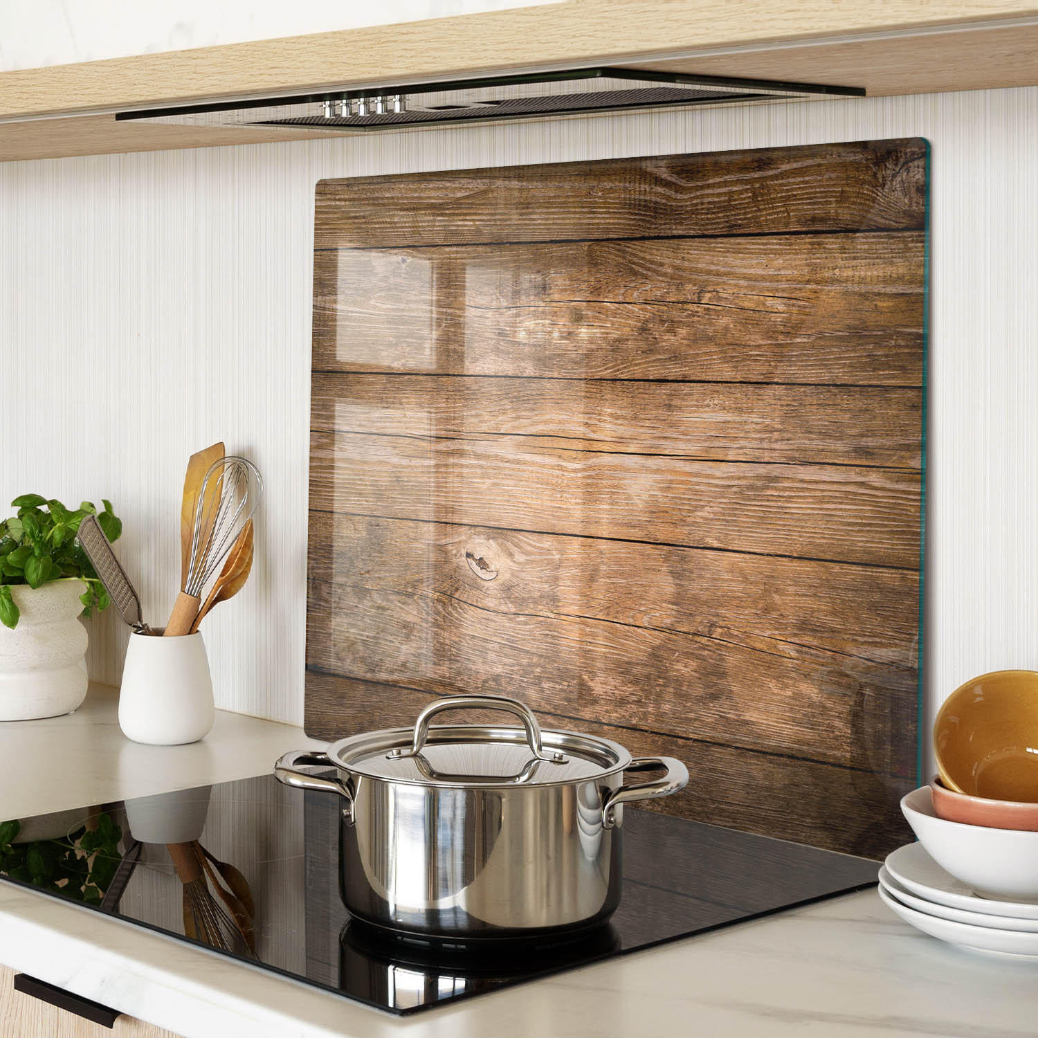 GLASPLATTE 60x52 cm Holz - Braun, Glas (60/0.4/52cm) - TULUP