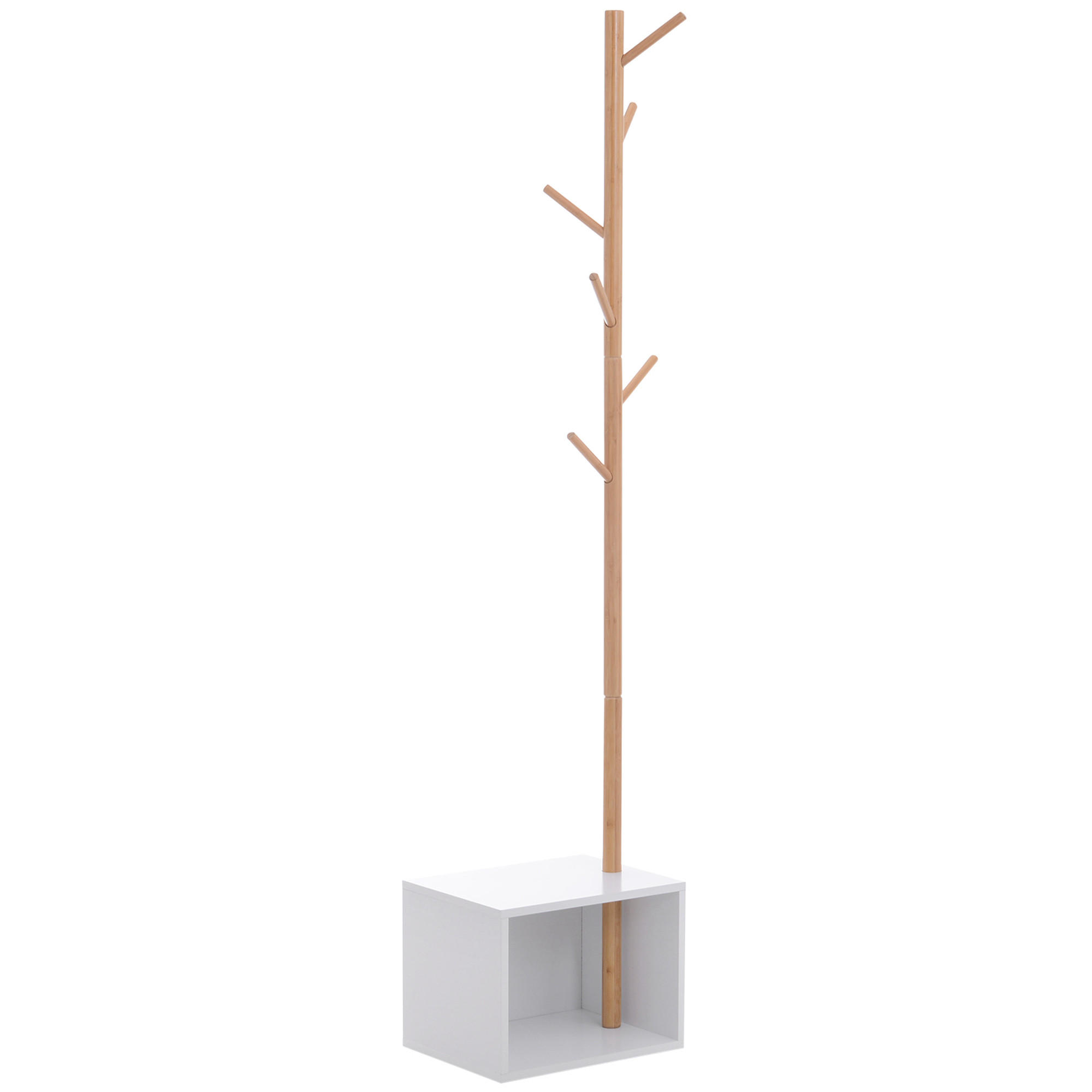 GARDEROBENSTÄNDER Weiß 40/30/180 cm - Weiß, Fell (30/180/40cm) - PANGIVO